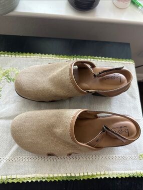 Boc mules canvas sling back size 9